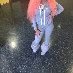 Grey two piece Nike legging set